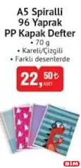 STUDİ A5 SPİRALLİ 96 YAPRAK PP KAPAK DEFTER 70 G KARELİ/ÇİZGİLİ STUDİ A5 SPİRALLİ 96 YAPRAK PP KAPAK DEFTER 70 G KARELİ/ÇİZGİLİ